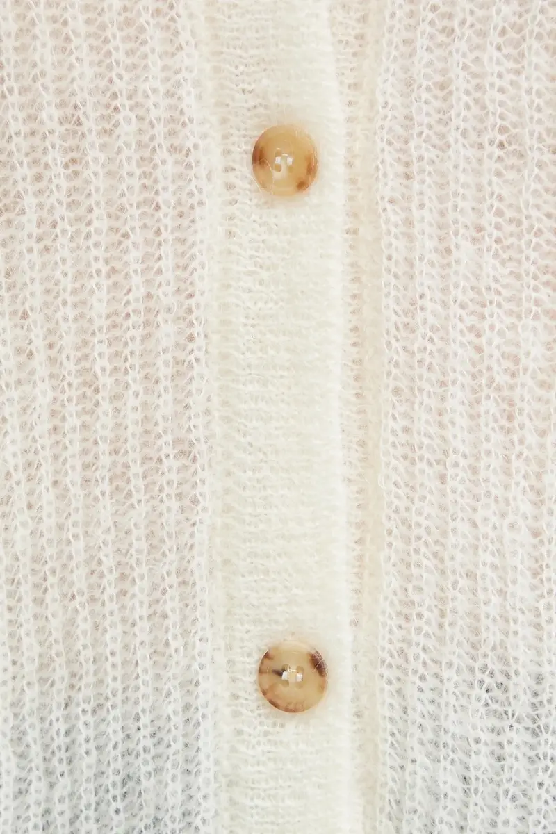 cardigan con lana MEANDRO colore beige 2526346028600 miniatura 5