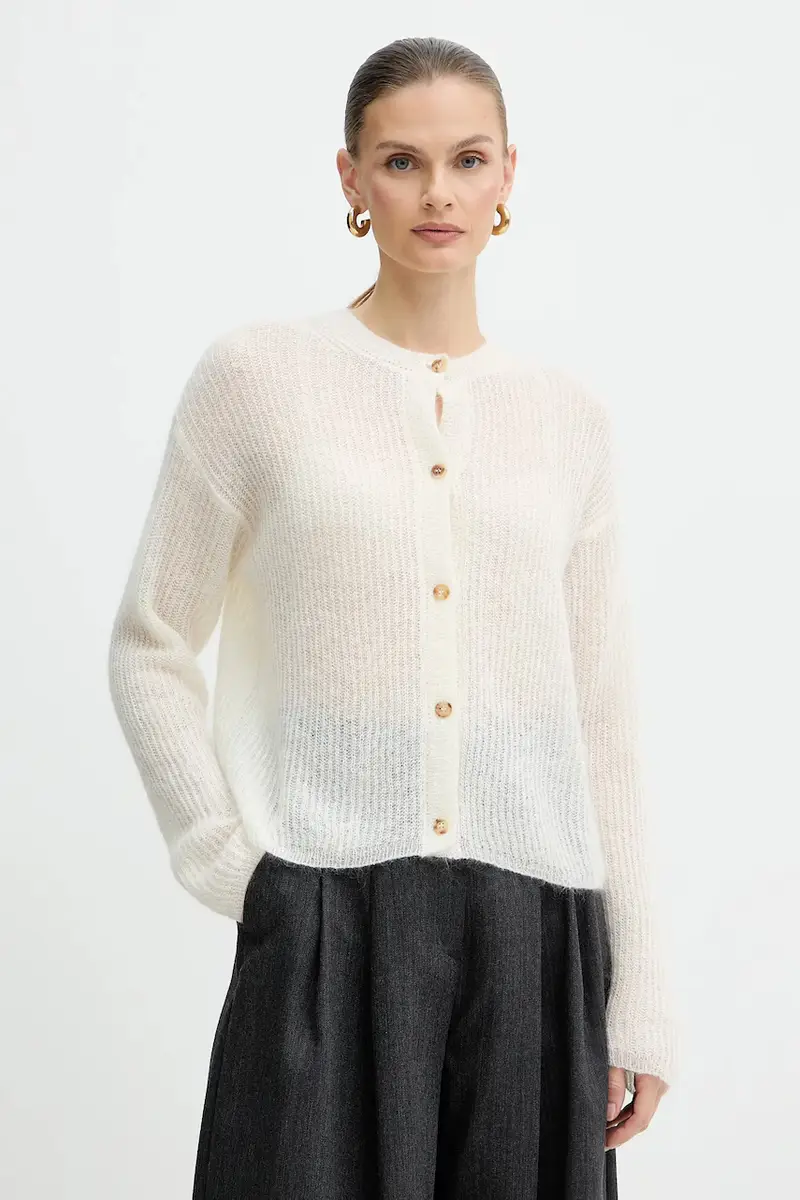 cardigan con lana MEANDRO colore beige 2526346028600