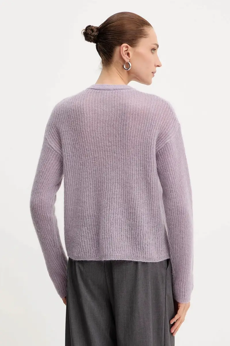 cardigan con lana MEANDRO colore violetto 2526346028600 miniatura 3