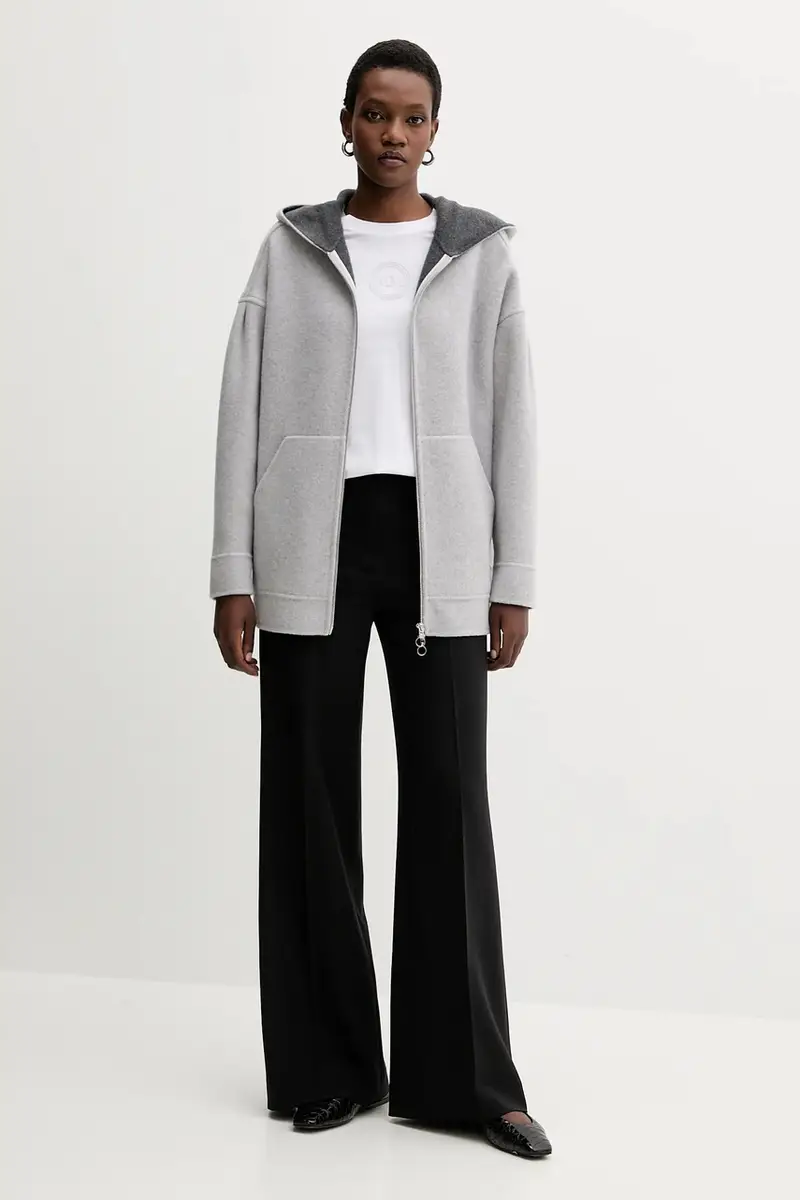 MM Cardigan Donna Grigio 3842029 miniatura 2