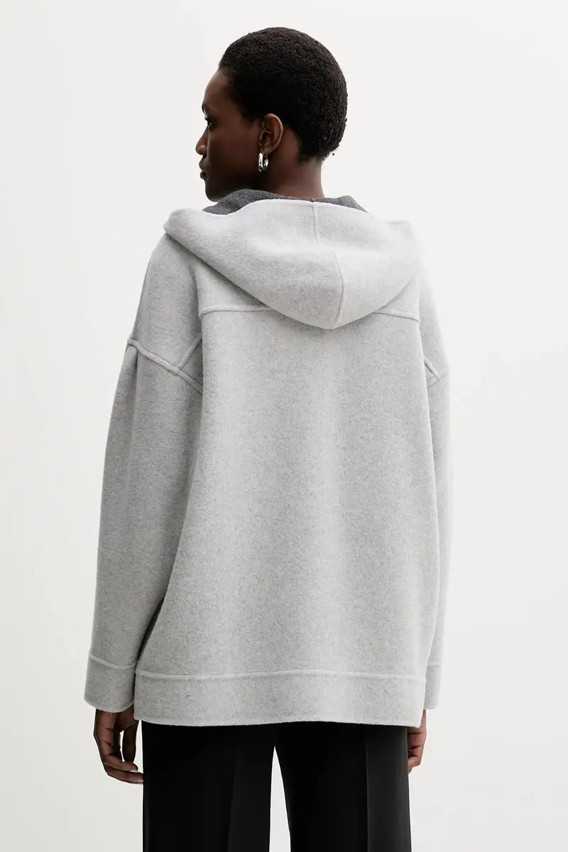 MM Cardigan Donna Grigio 3842029 miniatura 3