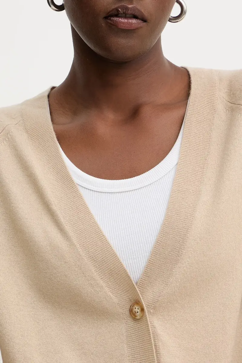 MM Cardigan Donna Beige 3840320 miniatura 5