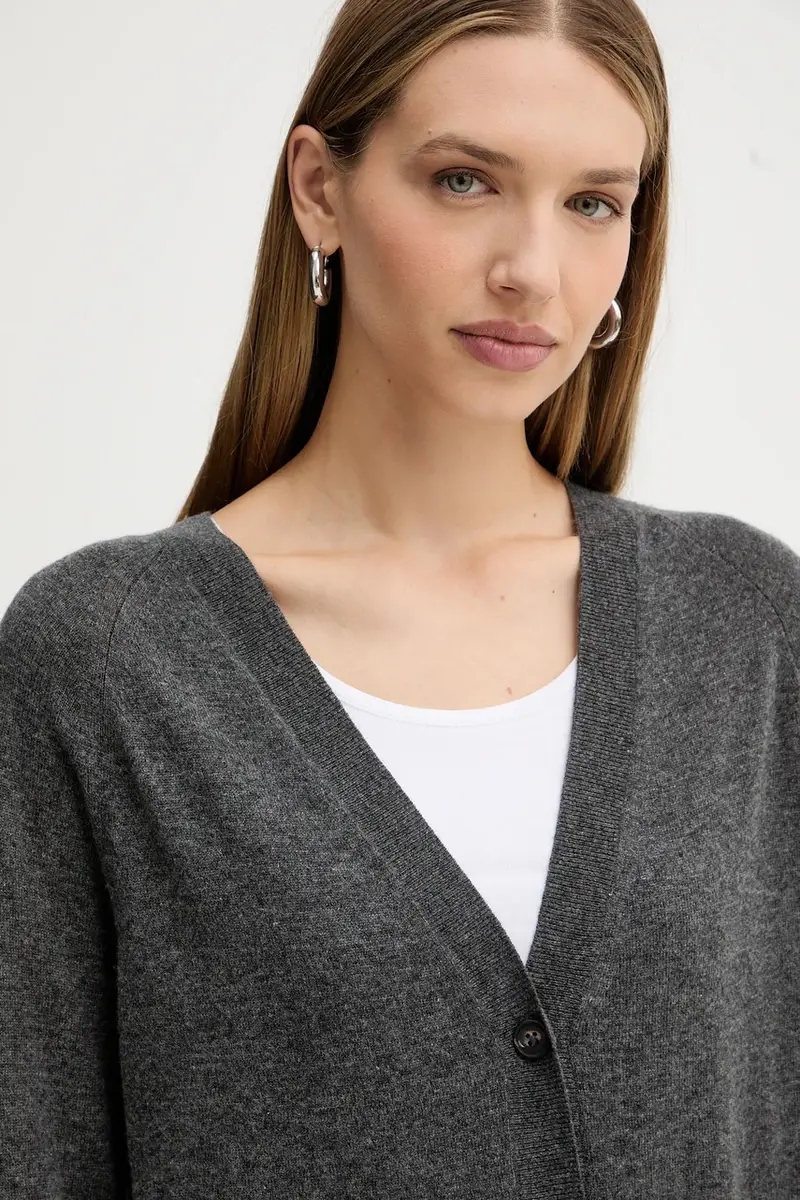 MM Cardigan Donna Grigio 3842171 miniatura 4