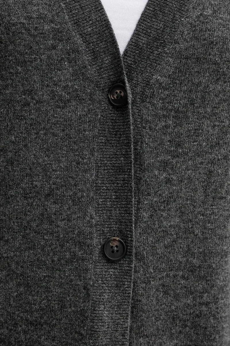 MM Cardigan Donna Grigio 3842171 miniatura 5