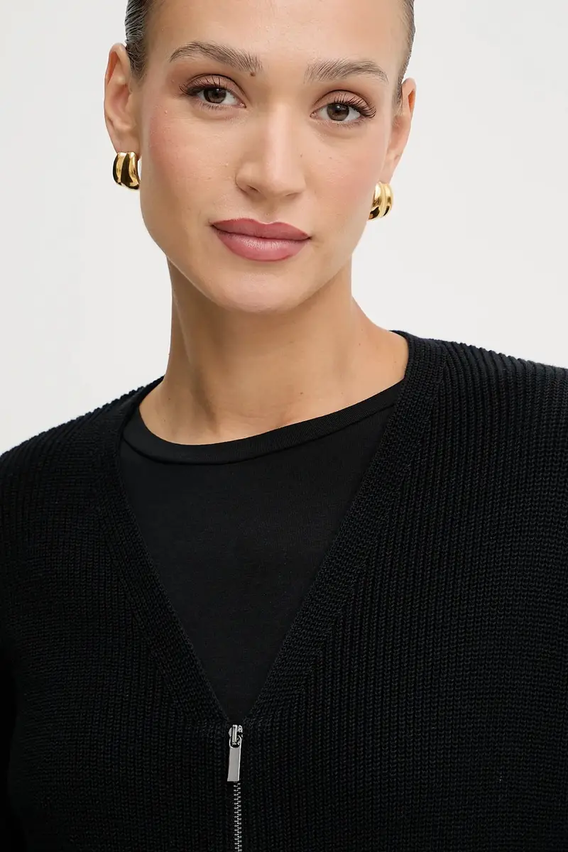 MM Cardigan Donna Nero 3845918 miniatura 4