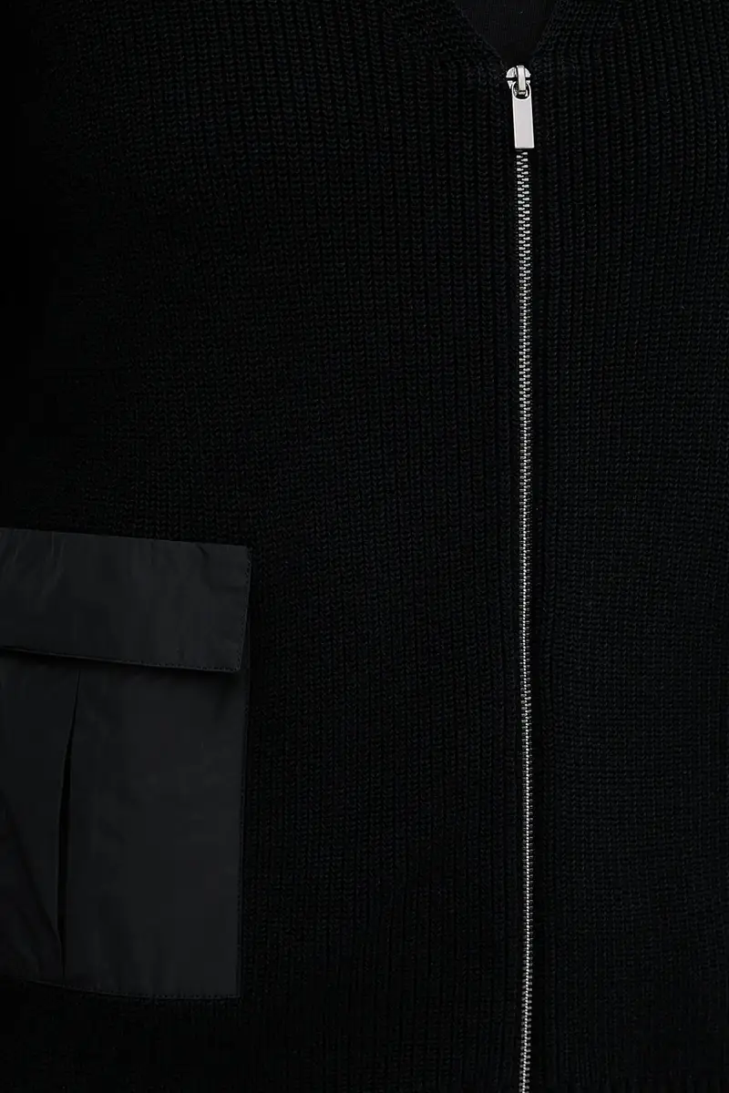 MM Cardigan Donna Nero 3845918 miniatura 5