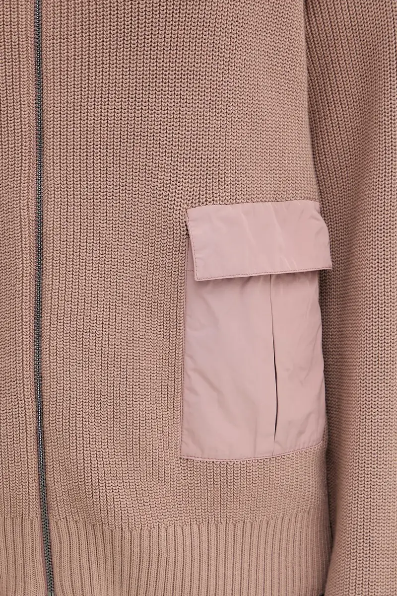 MM Cardigan Donna Beige 3840047 miniatura 5