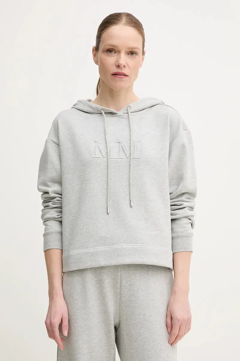 felpa donna colore grigio con cappuccio 2516921027600