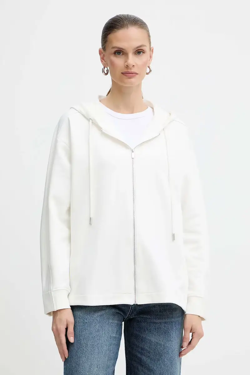 felpa ONORE donna colore bianco con cappuccio 2526926018600
