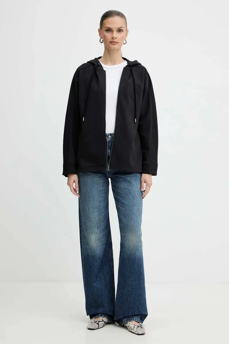 felpa ONORE donna colore nero con cappuccio 2526926018600 miniatura 2