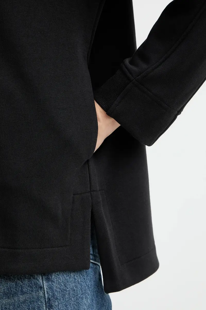 felpa ONORE donna colore nero con cappuccio 2526926018600 miniatura 5