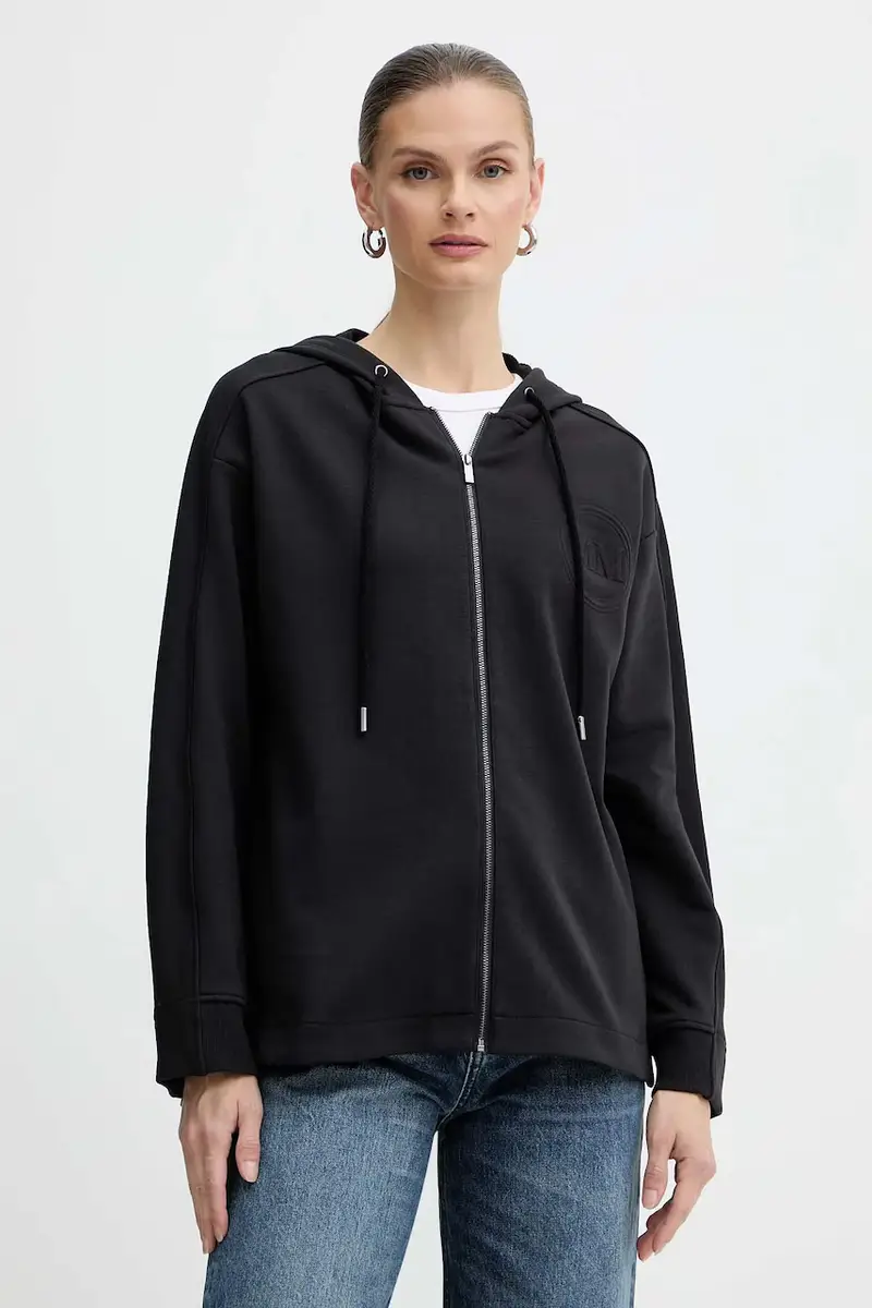 felpa ONORE donna colore nero con cappuccio 2526926018600