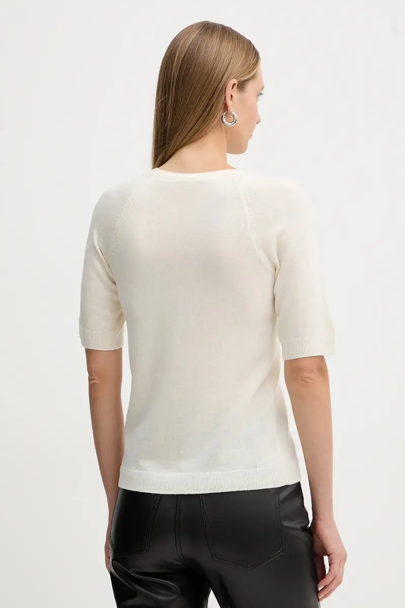 maglietta in lana YEN donna colore beige 2526366198600 miniatura 3