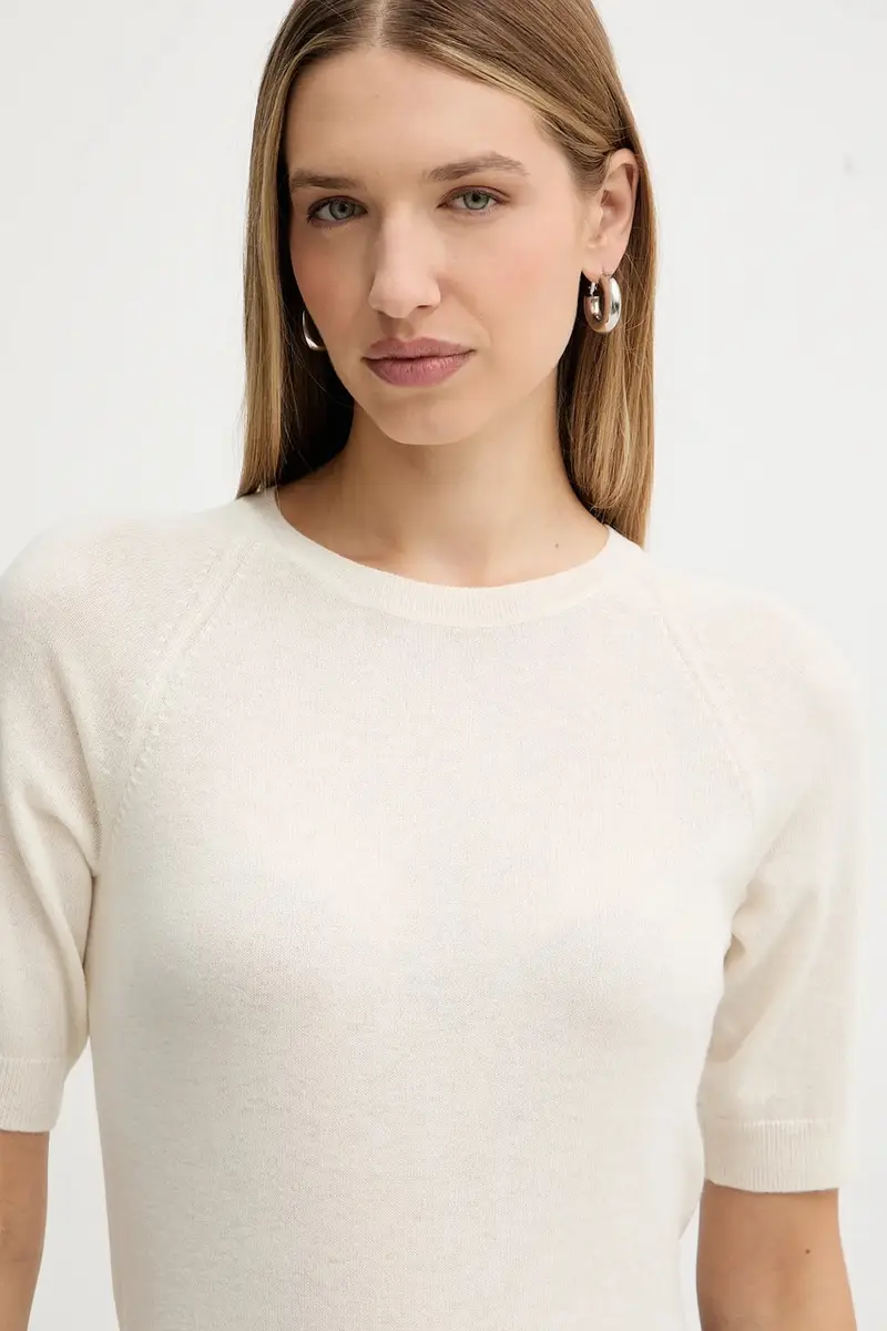 maglietta in lana YEN donna colore beige 2526366198600 miniatura 4