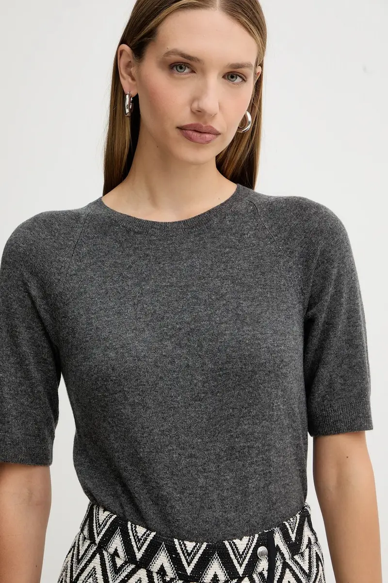 maglietta in lana YEN donna colore grigio 2526366198600 miniatura 4