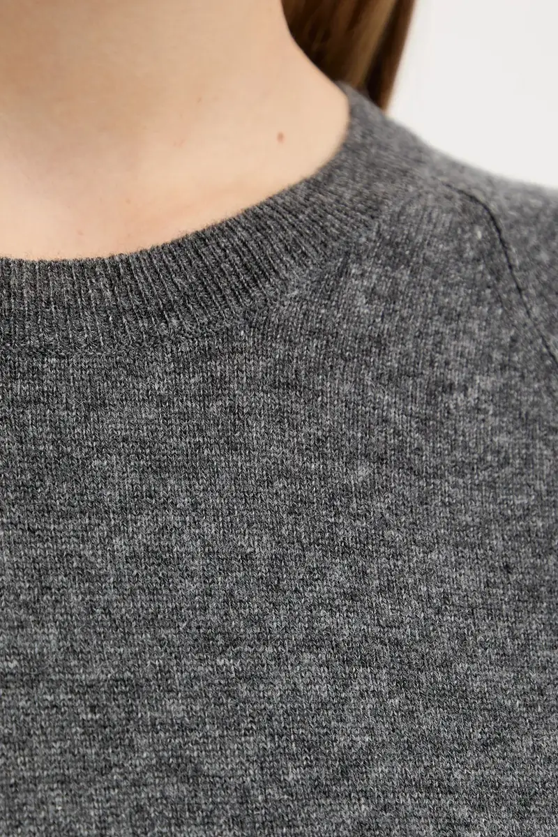 maglietta in lana YEN donna colore grigio 2526366198600 miniatura 5