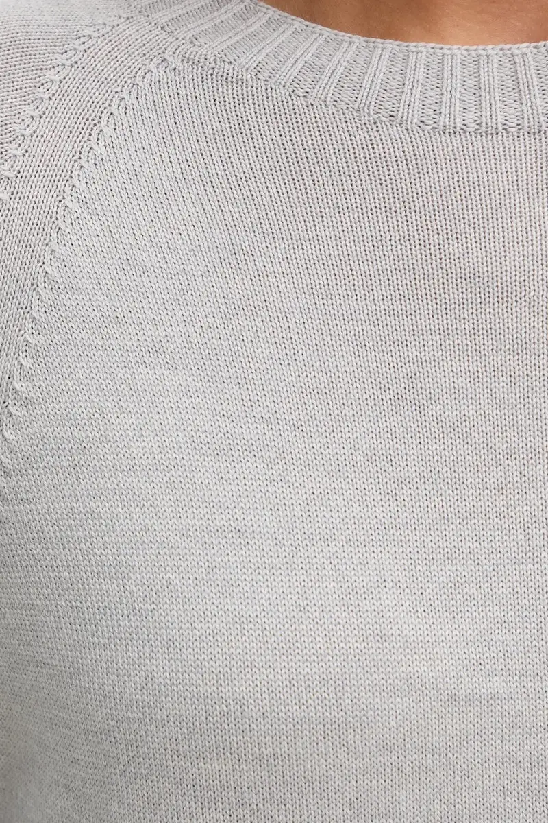 maglione in lana EBANO donna colore grigio 2526366148600 miniatura 5