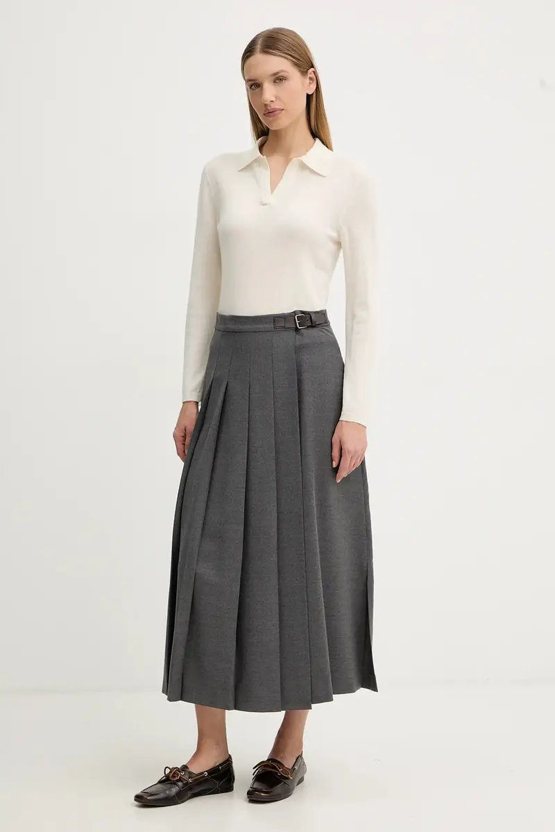 maglione in lana MOXA donna colore beige 2526366058600 miniatura 2