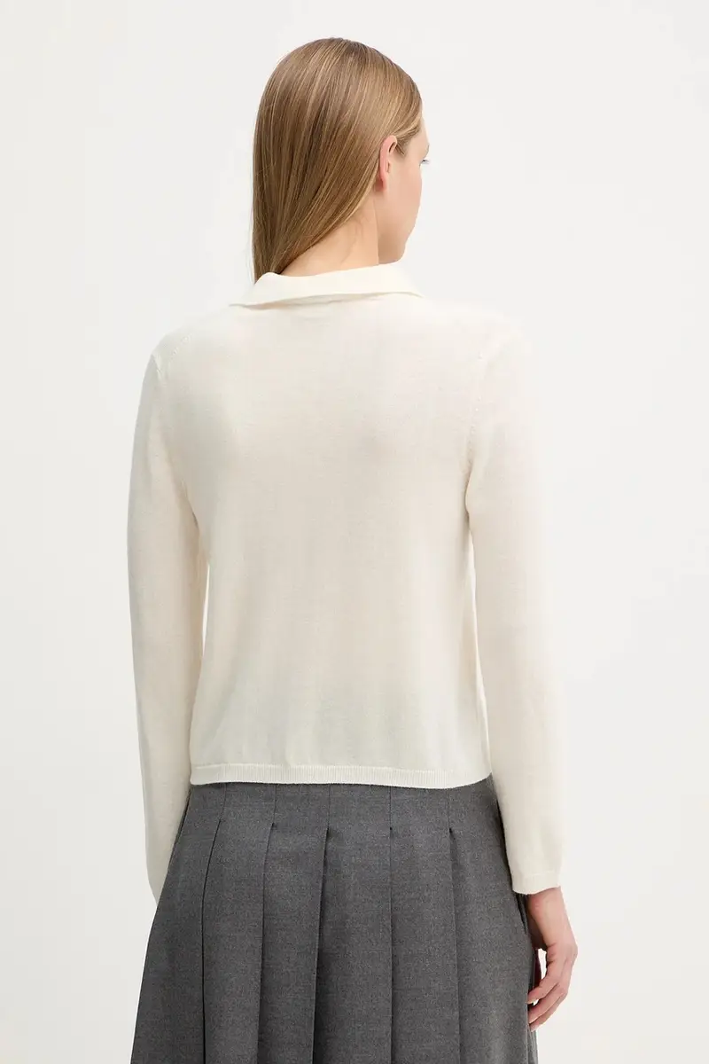 maglione in lana MOXA donna colore beige 2526366058600 miniatura 3