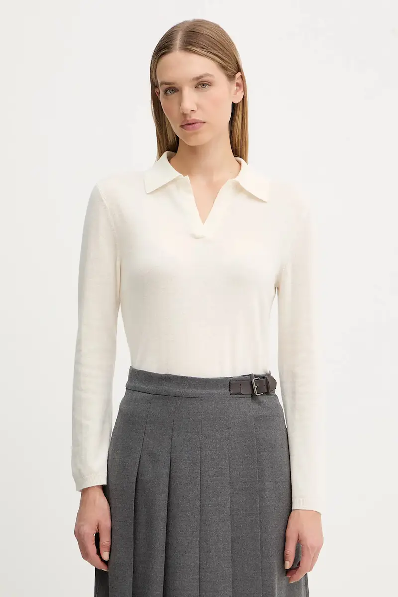 maglione in lana MOXA donna colore beige 2526366058600