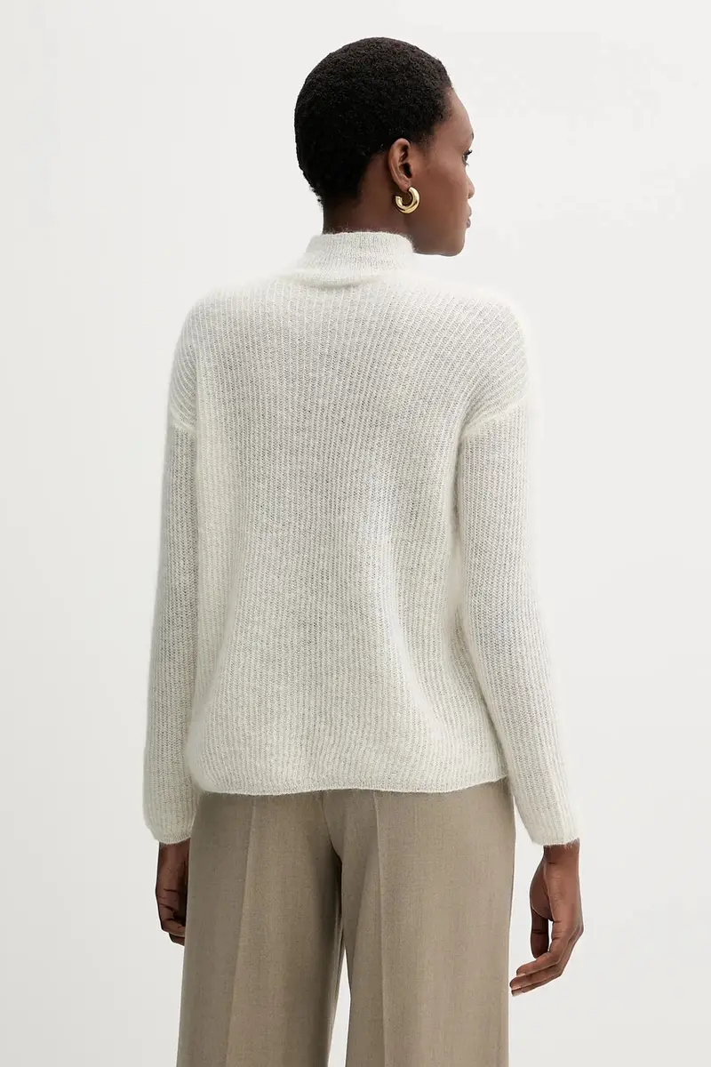 maglione in lana TENNA donna colore beige 2526366188600 miniatura 3