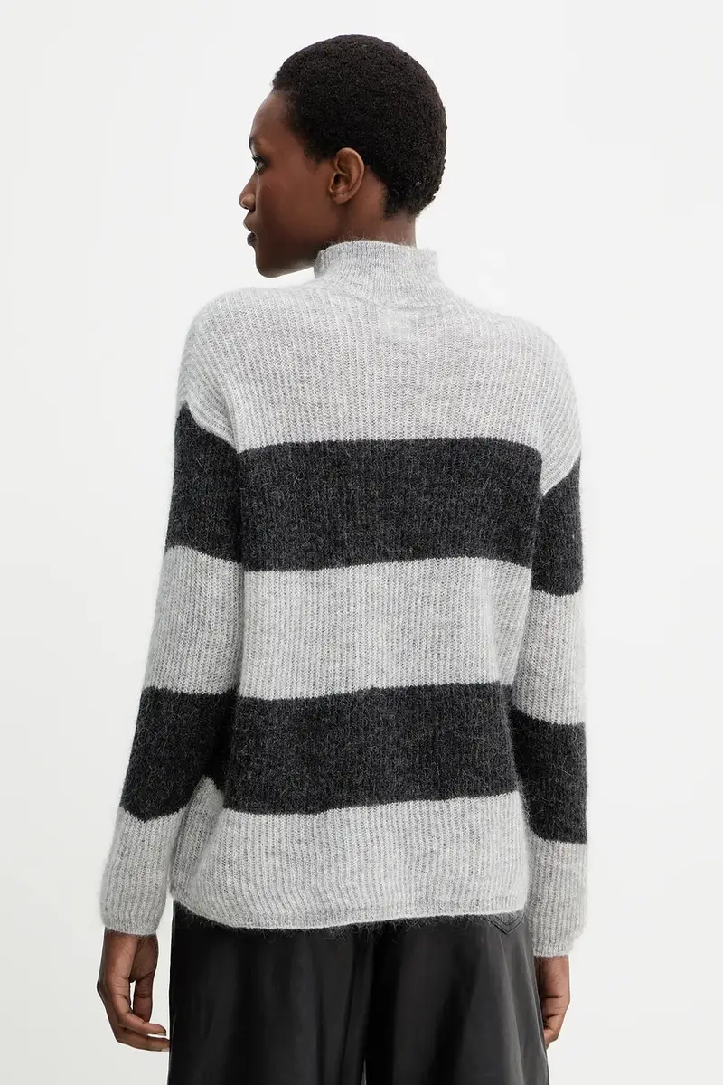 maglione in lana TENNA donna colore grigio 2526366188600 miniatura 3