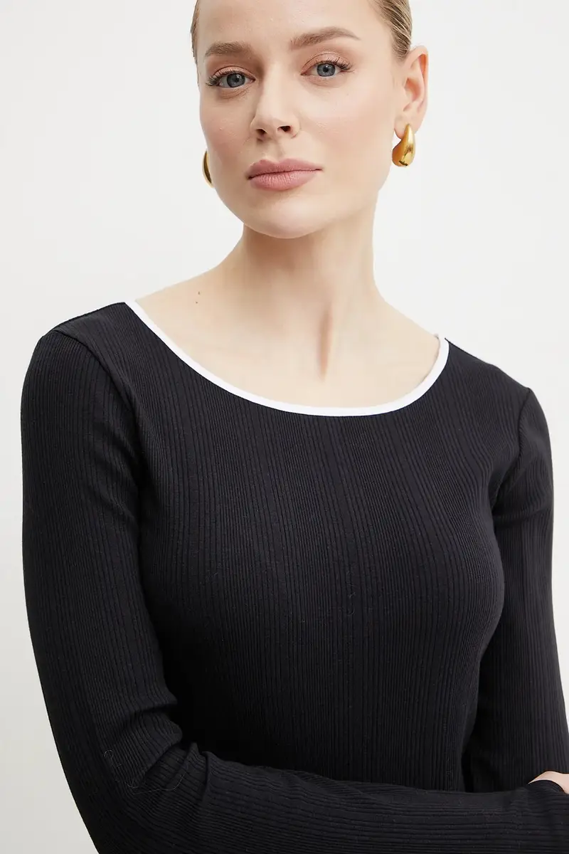 Max Mara Leisure camicia a maniche lunghe colore blu navy 2516941037600 miniatura 4