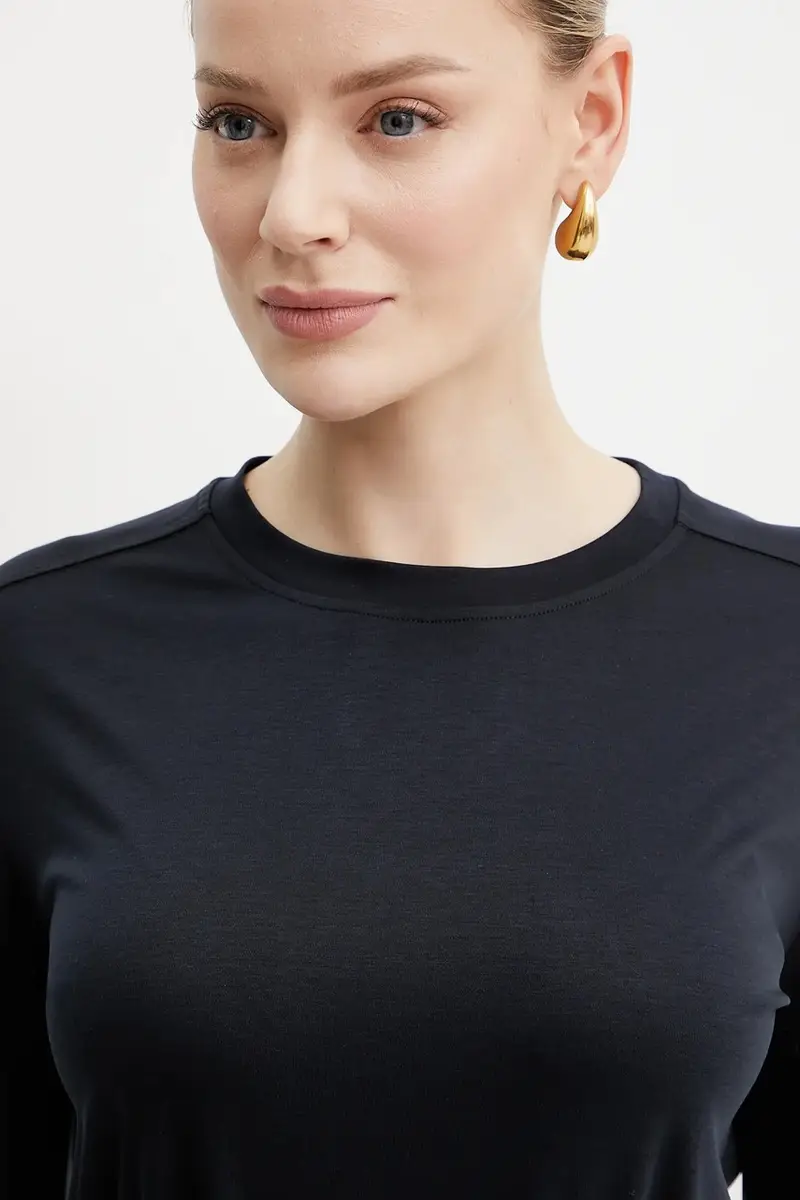 Max Mara Leisure camicia a maniche lunghe colore blu navy 2516941077600 miniatura 4