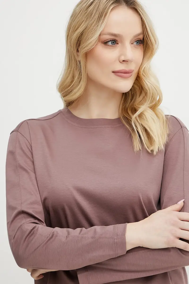 Max Mara Leisure camicia a maniche lunghe colore marrone 2516941077600 miniatura 4