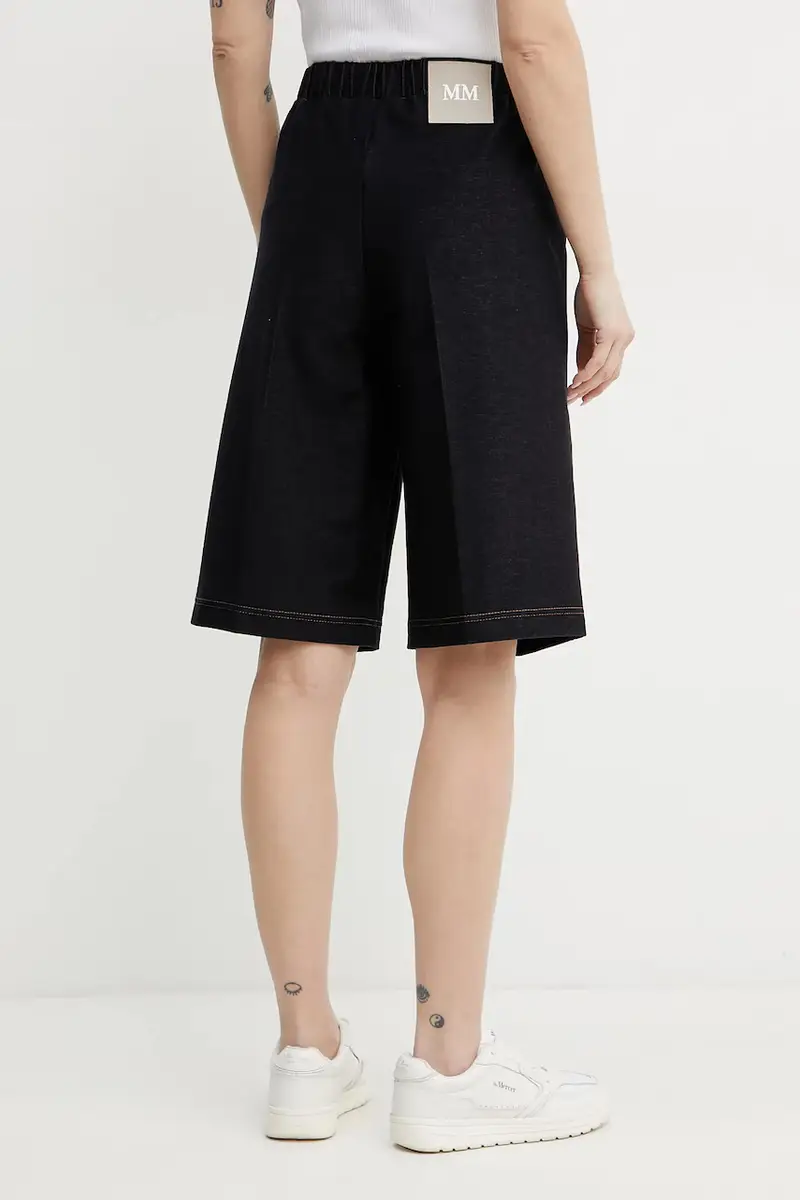 Max Mara Leisure pantaloncini donna colore blu navy 2516781027600 miniatura 3