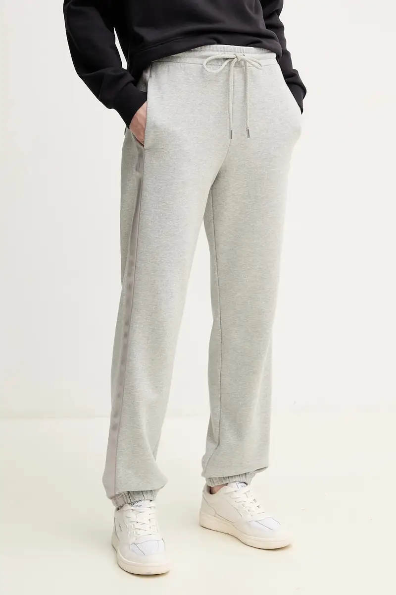Max Mara Leisure pantaloni della tuta donna colore grigio con applicazione 2516781107600