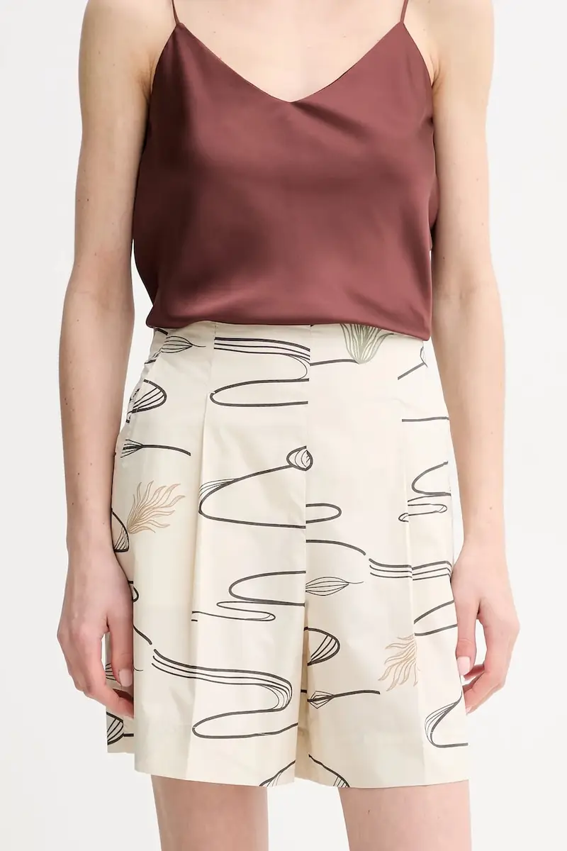 pantaloncini in cotone donna colore beige 2516141018600