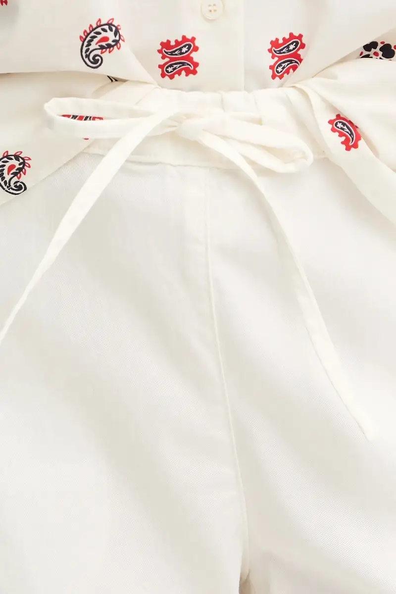 pantaloni MARA donna colore bianco 2526136017600 Beige miniatura 4