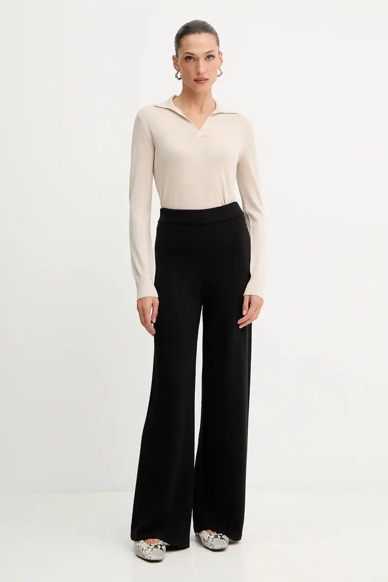 pantaloni tuta in cotone HAMBURG donna colore nero 2526336018600 miniatura 2