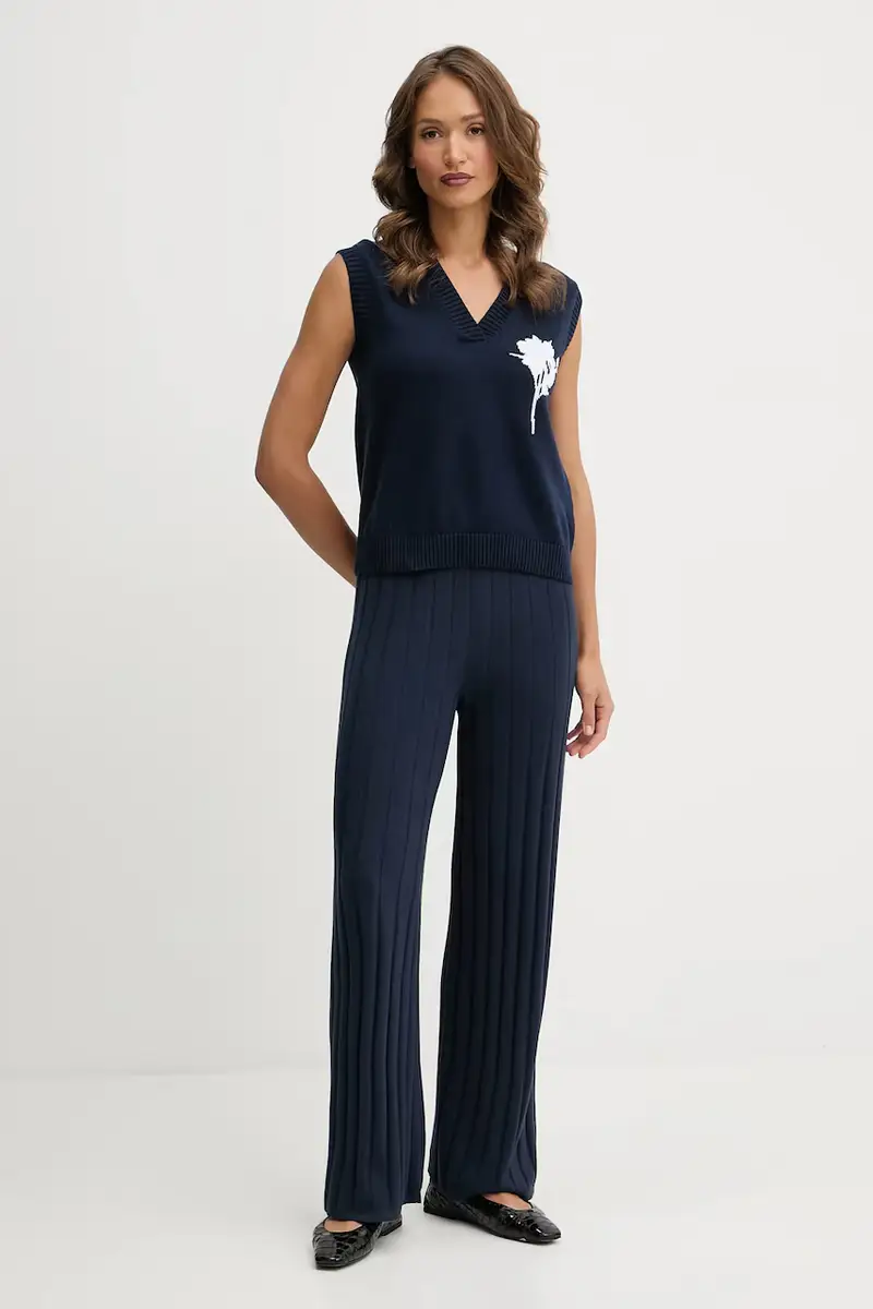 pantaloni tuta TEMA donna colore blu navy 2526336017600 miniatura 2