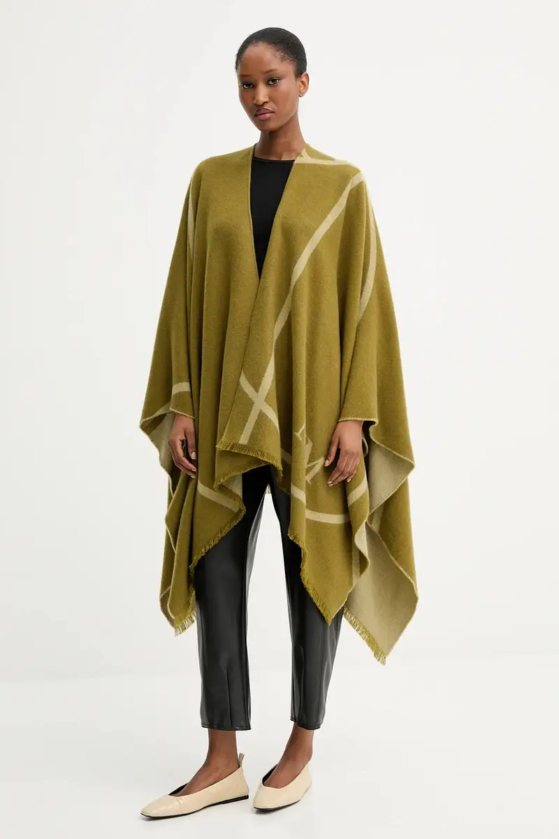 poncho il lana GIUDEA colore verde 2526546037600 miniatura 2