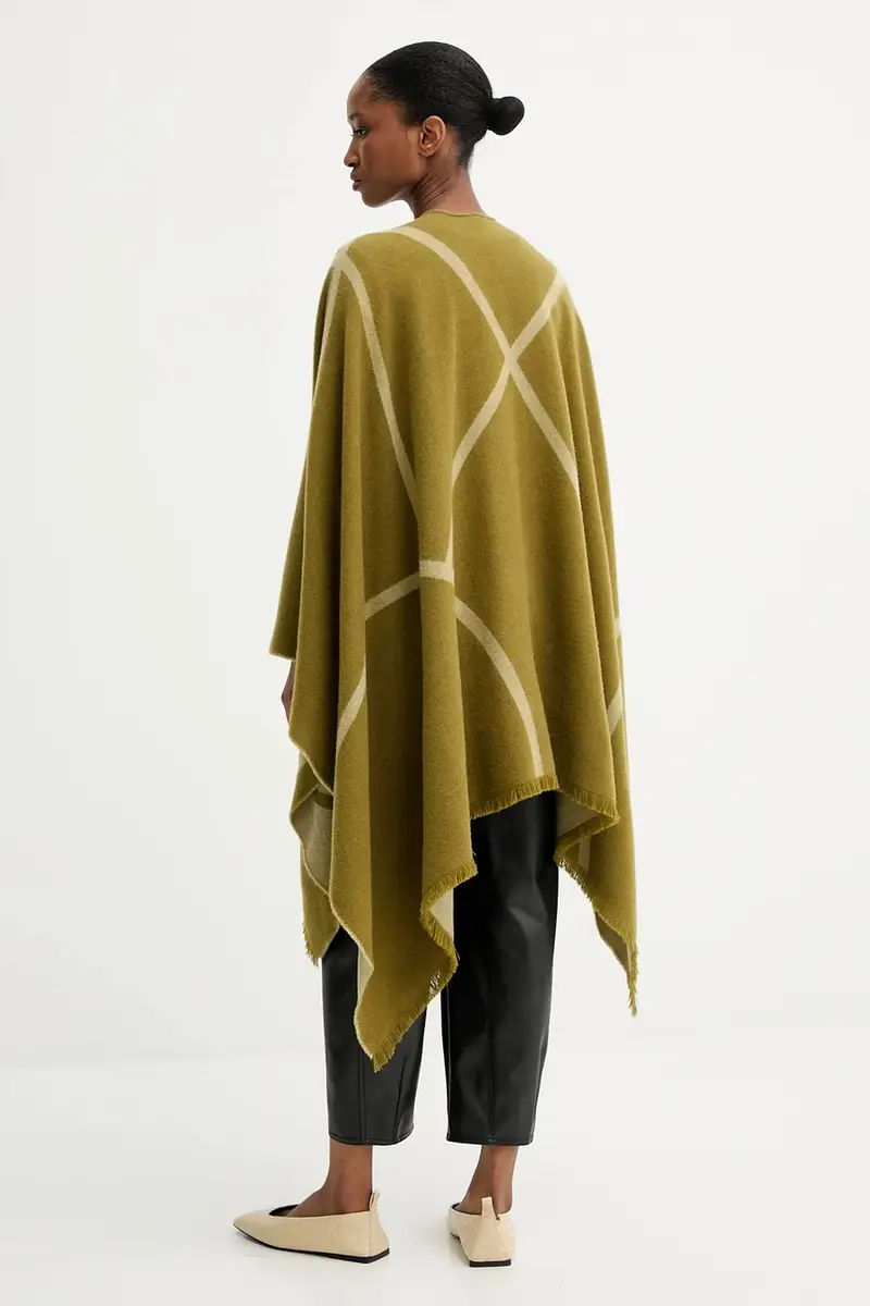 poncho il lana GIUDEA colore verde 2526546037600 miniatura 3