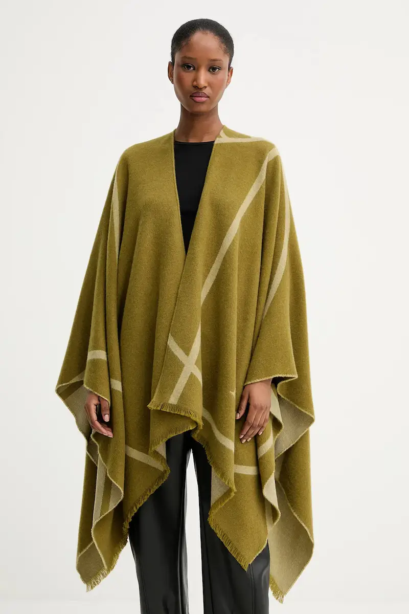 poncho il lana GIUDEA colore verde 2526546037600