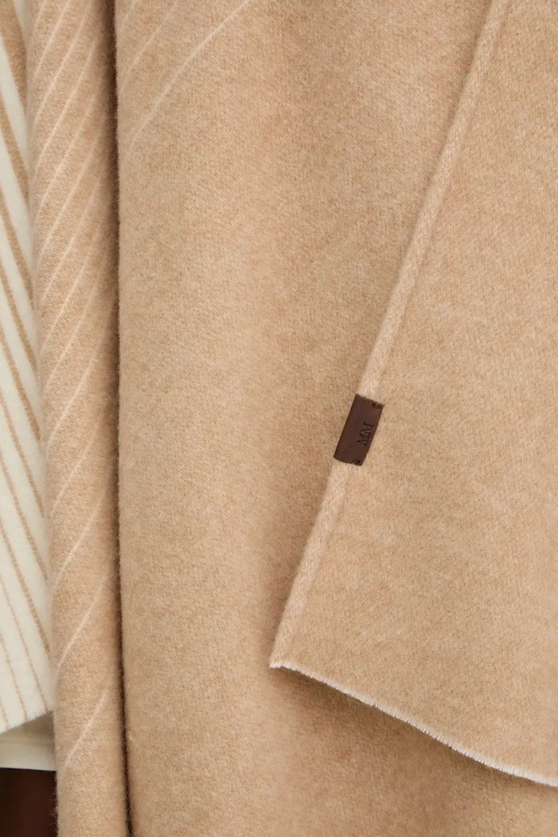 poncho in contone BRENTA colore beige 2526546028600 miniatura 5