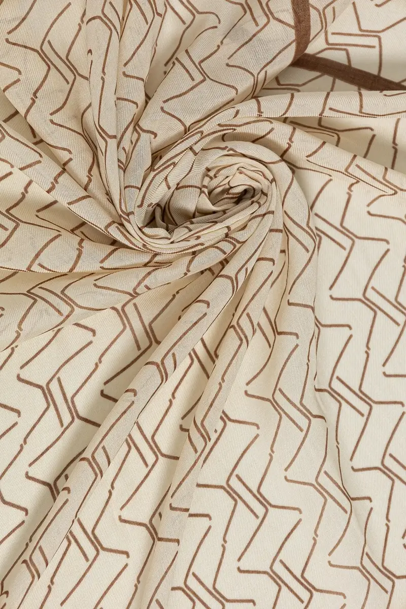 scialle con aggiunta di lana NEVADA donna colore beige 2526546018600 miniatura 3