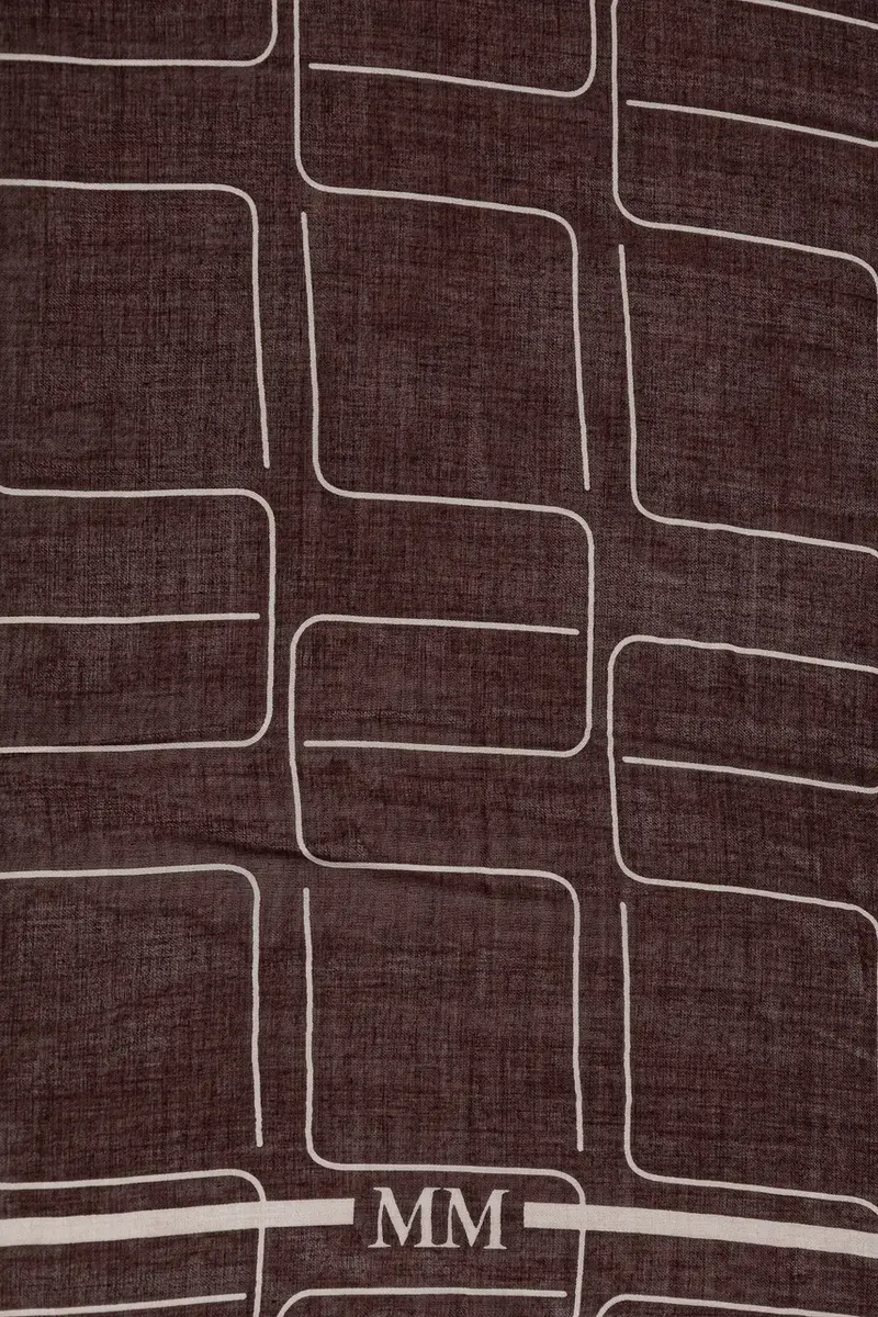 scialle con aggiunta di lana NEVADA donna colore granata 2526546018600 miniatura 2