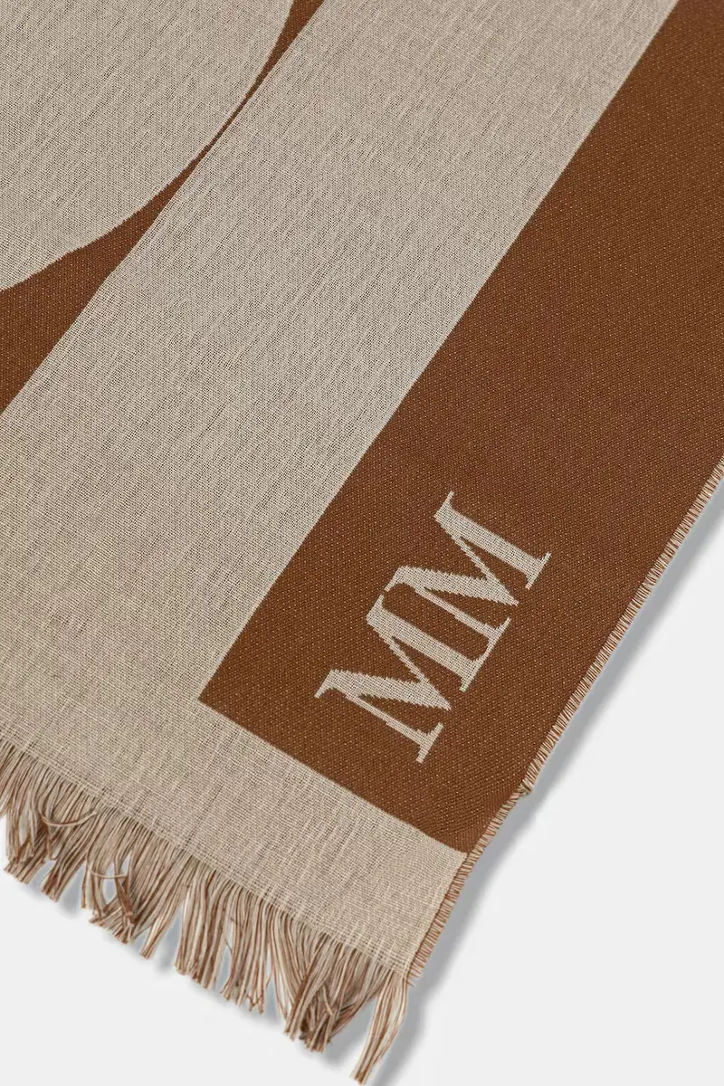 sciarpa con aggiunta di lana CORONA donna colore beige 2526546027600 miniatura 2