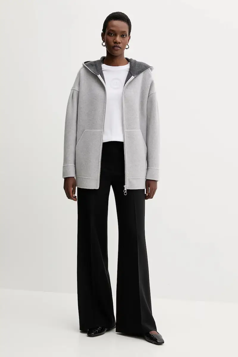 top a maniche lunghe in cotone SORRISO colore bianco 2526946068600 miniatura 2