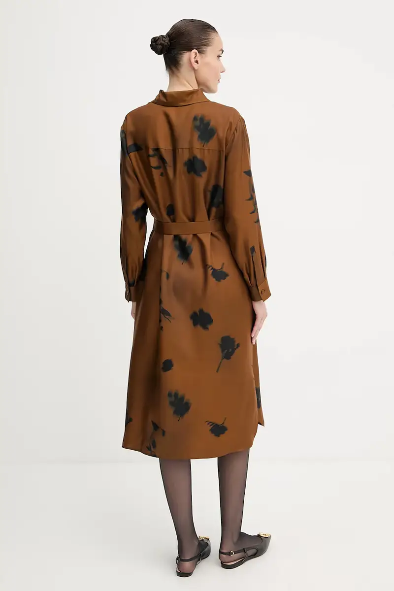 vestito in seta JADI colore marrone 2526226017600 miniatura 2