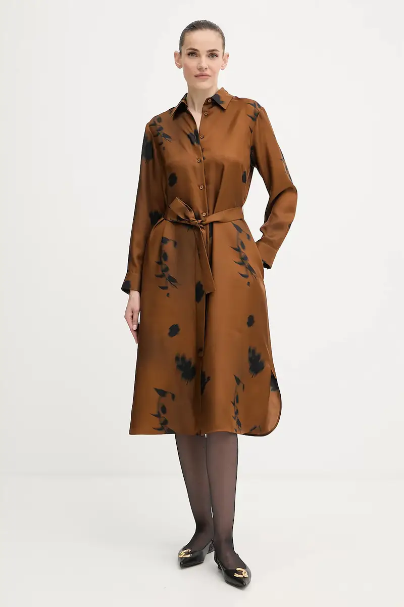 vestito in seta JADI colore marrone 2526226017600