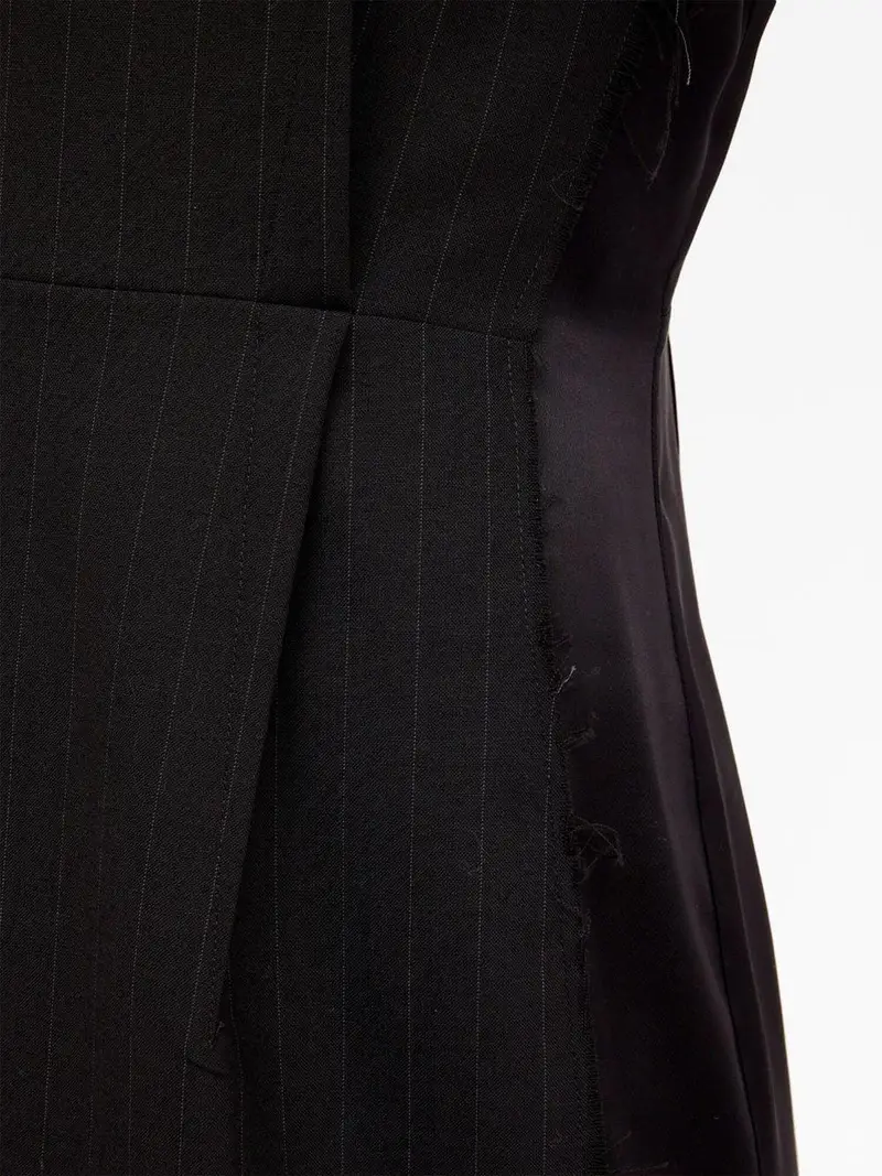 Abito Donna Nero Poliestere miniatura 3