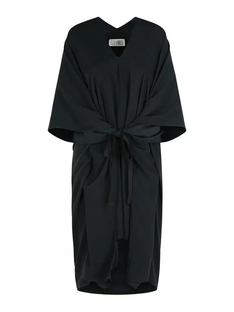 Abito in poliestere nero