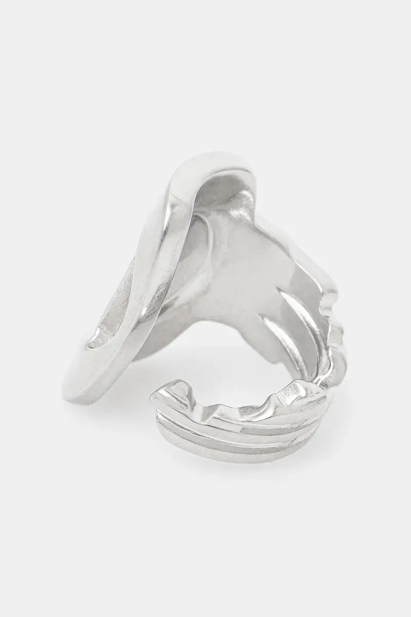 Mm6 Maison Margiela Anello Argento Regolabile miniatura 2