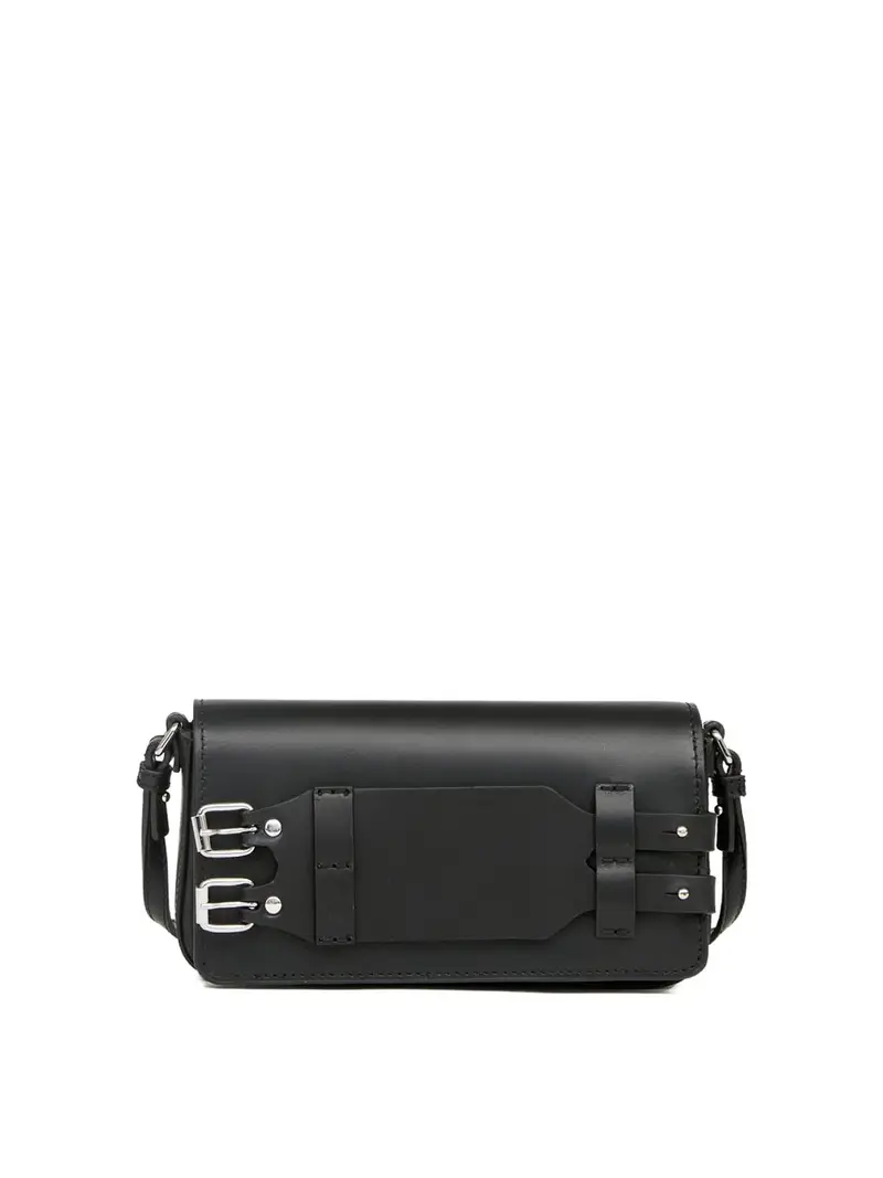Borsa in pelle bracciale Nero