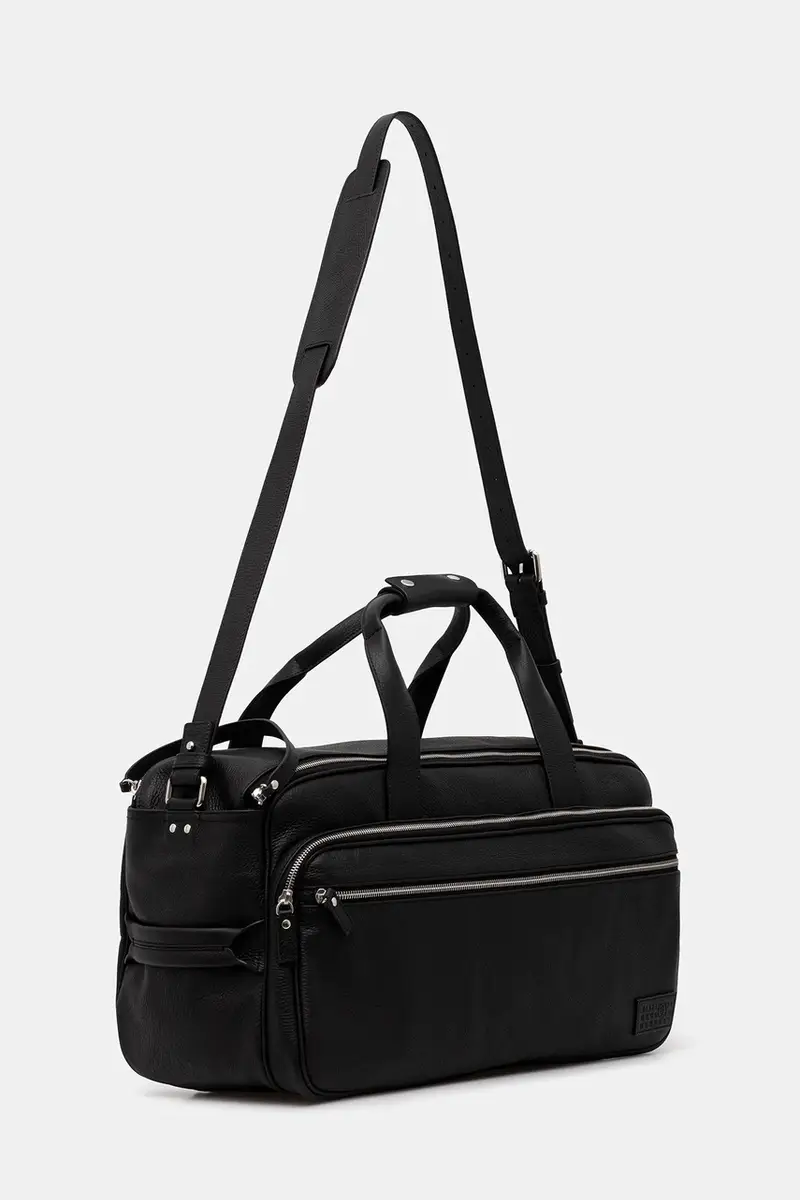 borsa in pelle Nero miniatura 2